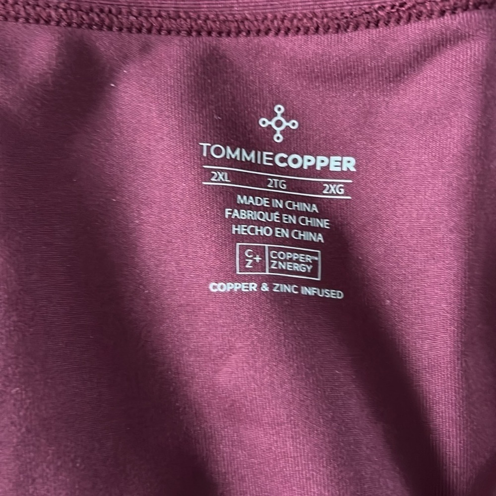 NWT Tommie Copper Womens Lower Back Support Tank Wine Size 2XL - Picture 9 of 13